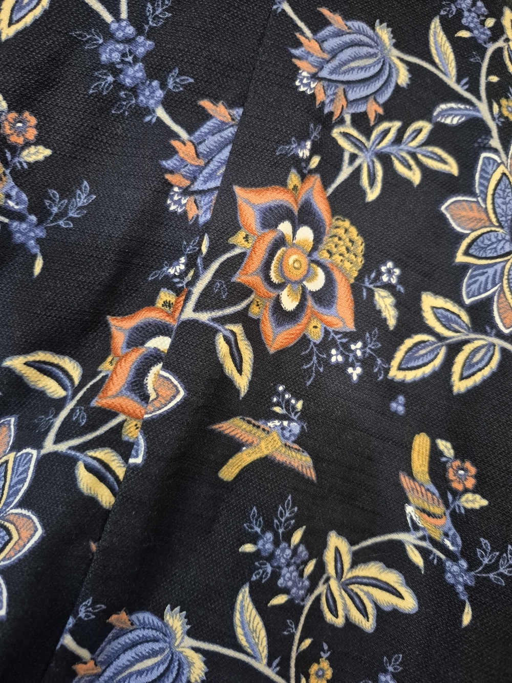 LOFT Navy Floral Embroidered Blazer - Picture 6 of 6